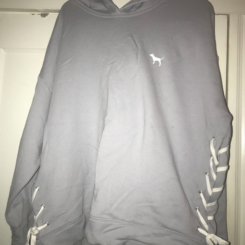 VS PINK Lace Up Hoodie